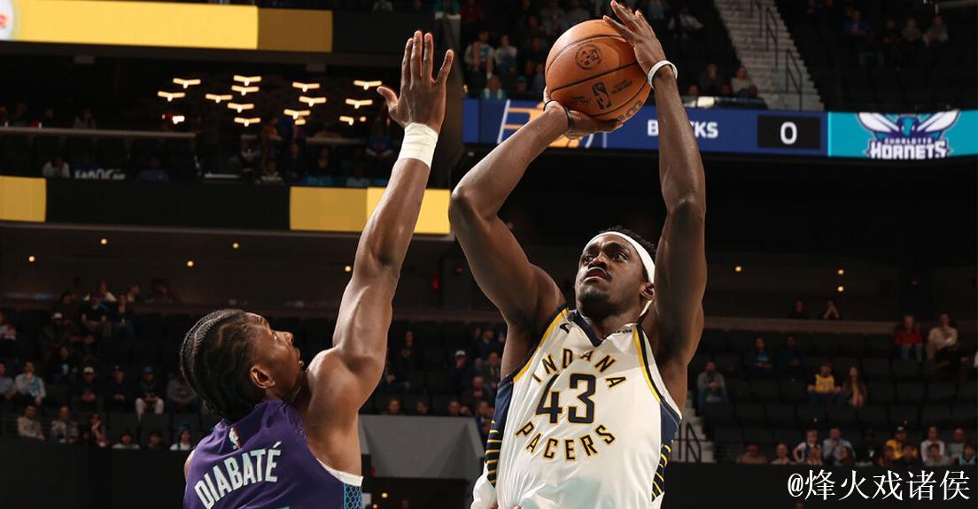 西亚卡姆砍下30+14鲍尔替补轰33+8 步行者击败黄蜂终结13连败